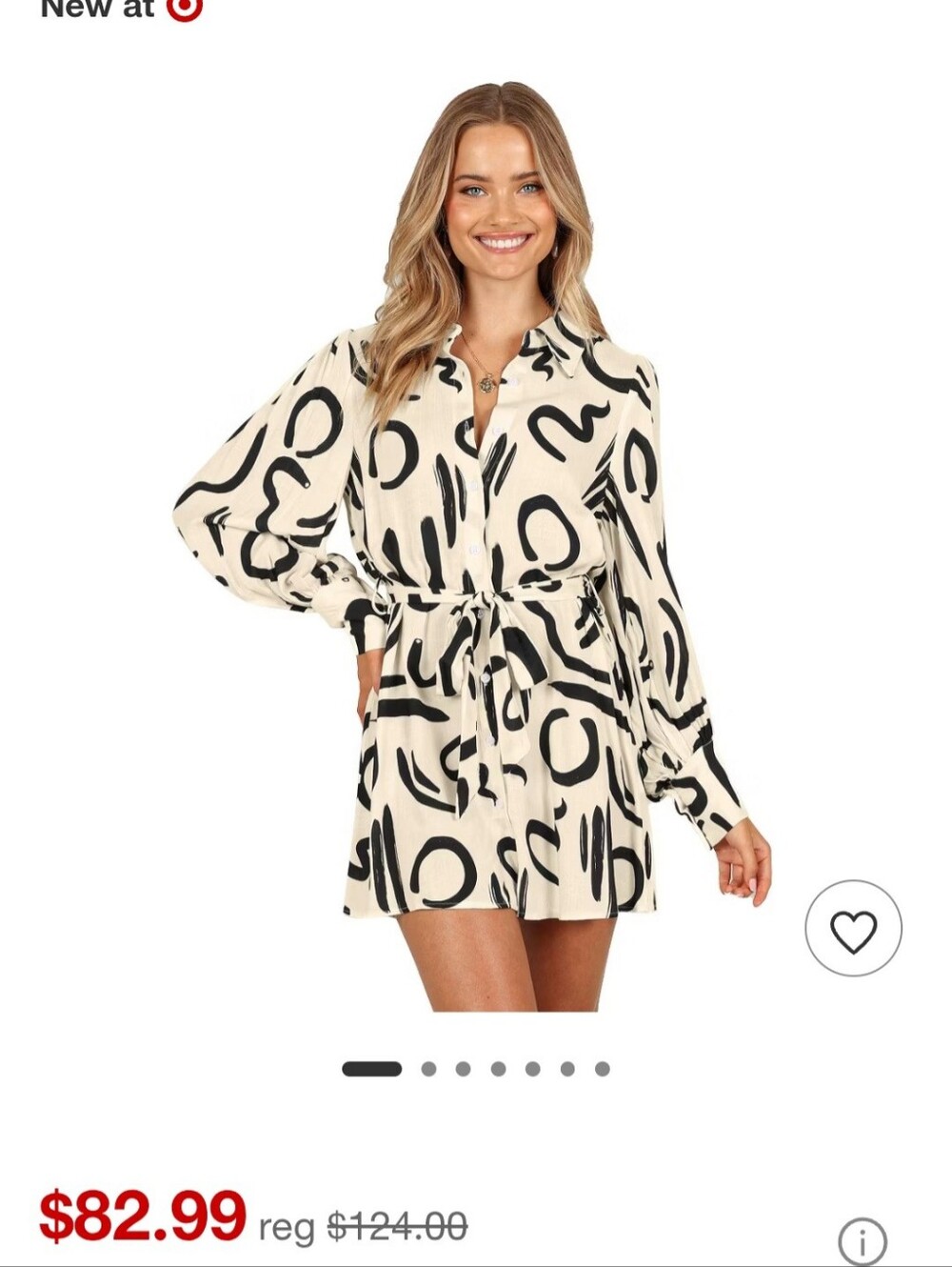 Women's Abstract Shirt Dress